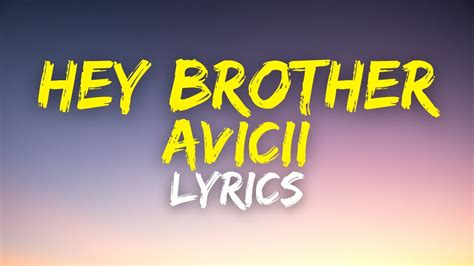 youtube avicii hey brother|More.